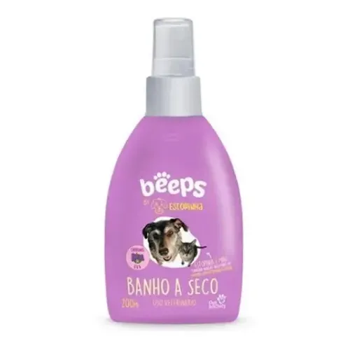  Banho a Seco Pet Society Beeps Estopinha para Cães e Gatos 200ML
