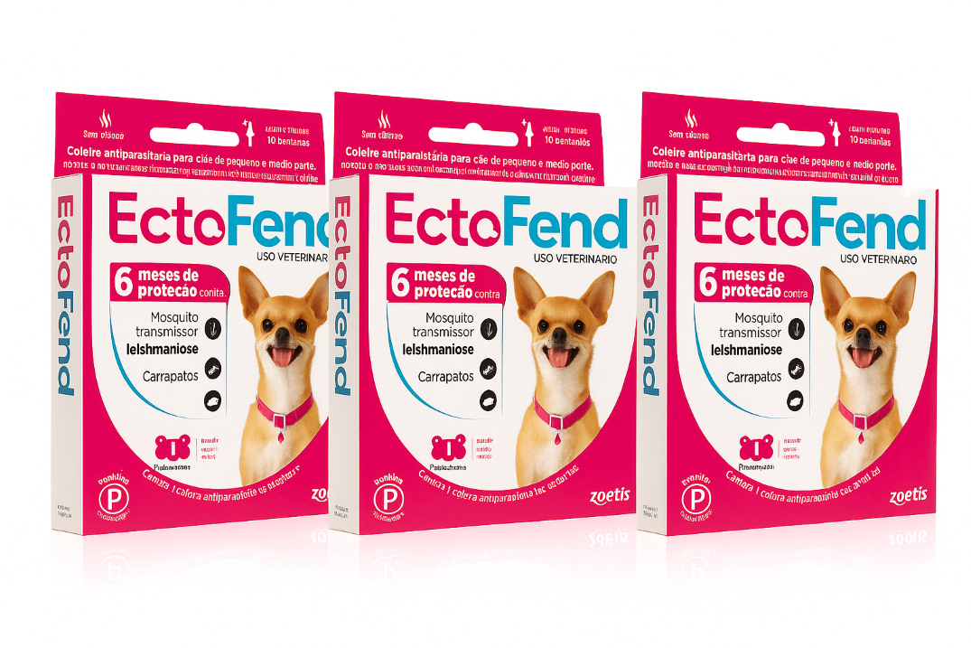 COLEIRA ECTOFEND P ROSA 3un